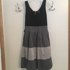 Black and grey dress